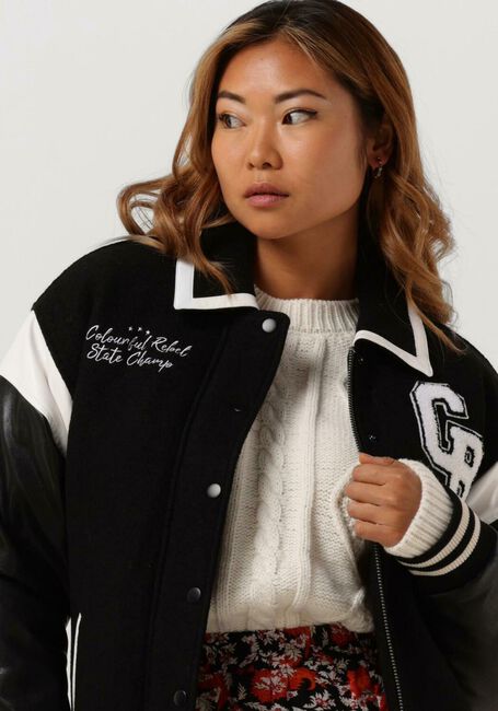 Schwarze COLOURFUL REBEL Jack CHARLEY BASEBALL JACKET - large