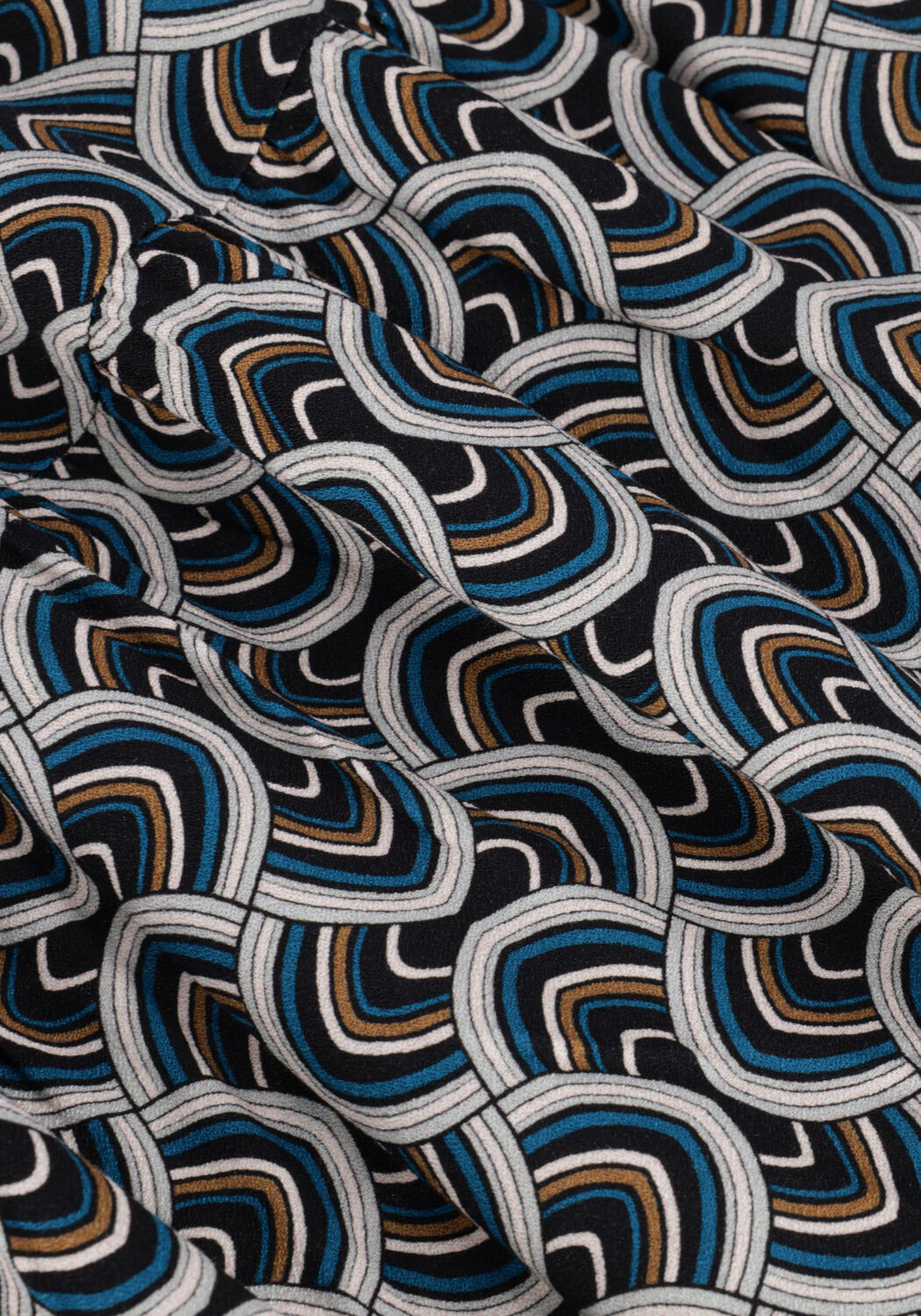 Blaue DEA KUDIBAL Maxikleid CATHRIN (V) - DRESS WITH BALLOON SLEEVES - large