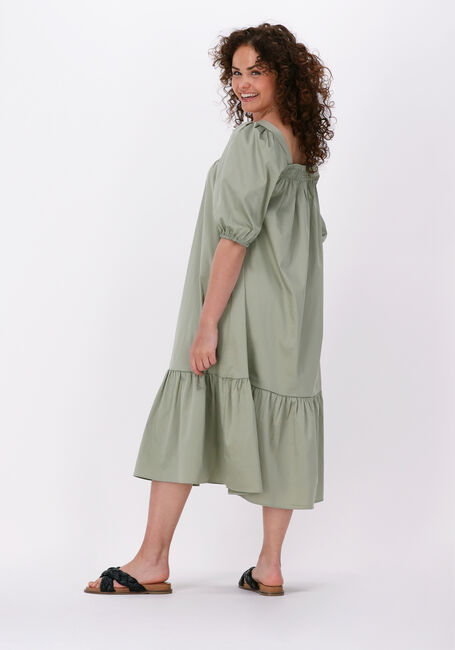 Grüne LEVETE ROOM Midikleid ISLA SOLID 52 DRESS - large