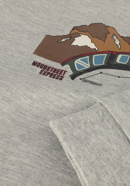 Graue MOODSTREET Sweatshirt CHEST PRINT SWEATER - large