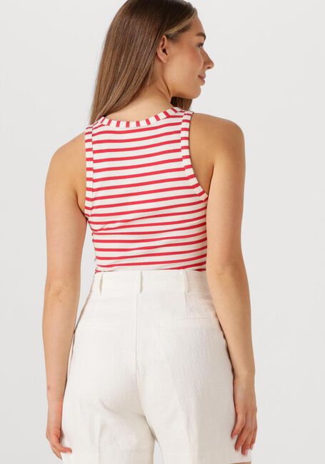 Rote COLOURFUL REBEL Top SACHI STRIPED RIB TANKTOP - large