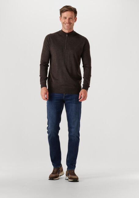 Braune STEFANO LAURAN Pullover HALF ZIP - large