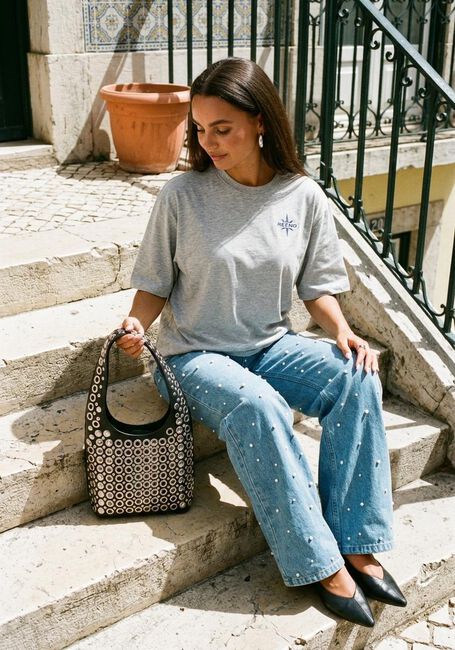Graue REFINED DEPARTMENT T-shirt MAGGY - large