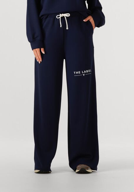 Dunkelblau ALIX THE LABEL Jogginghose LADIES KNITTED WIDE LEG SCUBA PANTS - large