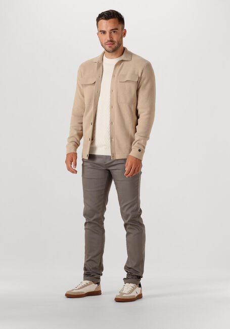 Ecru CAST IRON Pullover REGULAR FIT COTTON STRETCH STRUCTURE - large