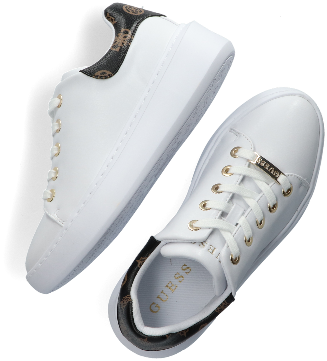 Weisse sneaker damen guess clearance
