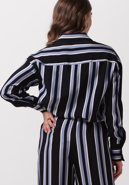 Schwarze VANILIA Blusen BLOUSE STRIPED FIT ADJUSTABLE - large