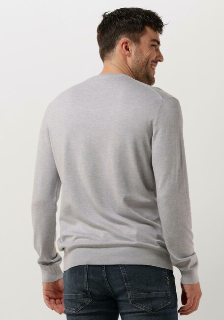 Graue SCOTCH & SODA Pullover ESSENTIALS - ECOVERO VISCOSE-BLEND CREWNECK PULLOVER - large