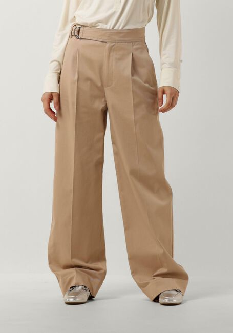 Beige VANILIA Lange Hosen FOLDED TWILL - large