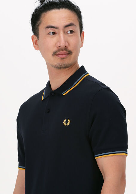 Dunkelblau FRED PERRY Polo-Shirt TWIN TIPPED FRED PERRY SHIRT - large
