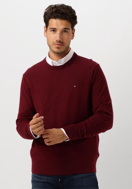 Bordeaux TOMMY HILFIGER Pullover PIMA ORG CTN CASHMERE CREW NECK - large