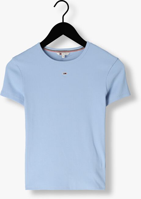 Blaue TOMMY JEANS T-shirt TJW SLIM ESSENTIAL RIB - large