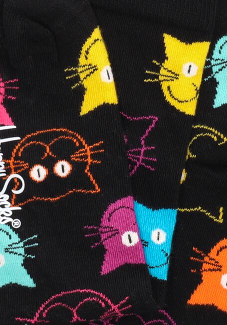 Schwarze HAPPY SOCKS Socken CAT - large