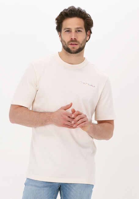 Beige SCOTCH & SODA T-shirt JERSEY LOGO TEE IN ORGANIC COTTON - large