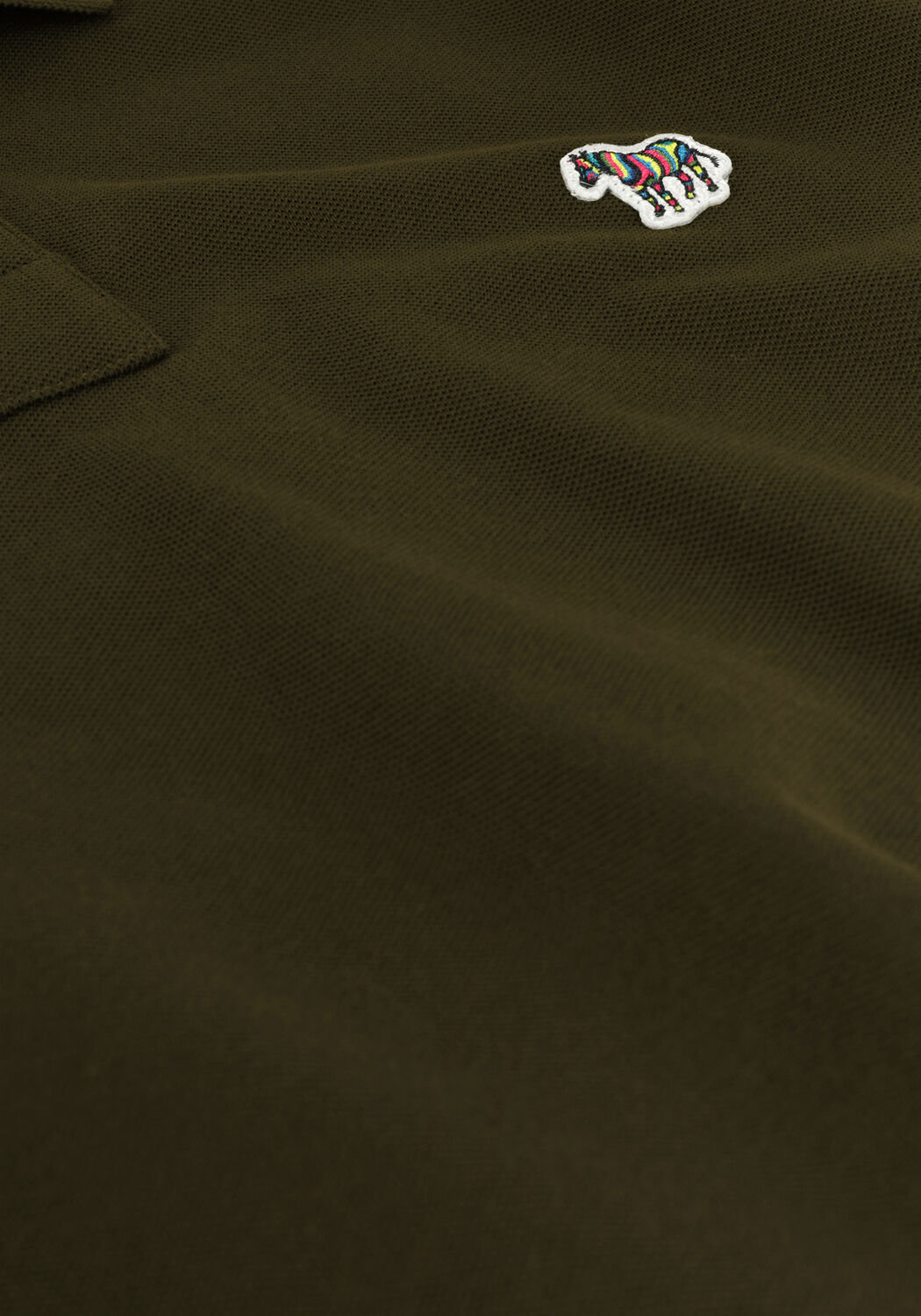 Dunkelgr&uuml;n PS PAUL SMITH Polo-Shirt MENS SLIM FIT SS POLO SHIRT ZEBRA - large