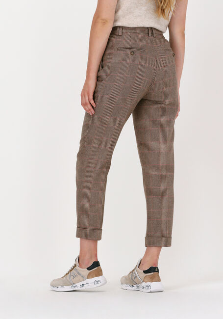 Camelfarbene VANILIA Hose CHECK RELAXE - large