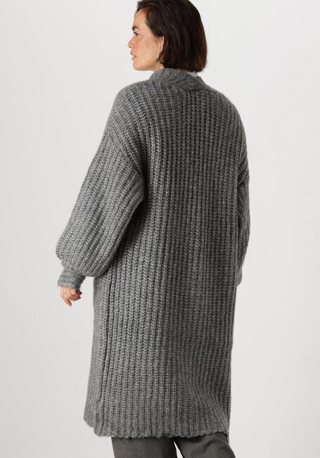 Graue Y.A.S. Strickjacke YASDALLY LS LONG KNIT CARDIGAN - large