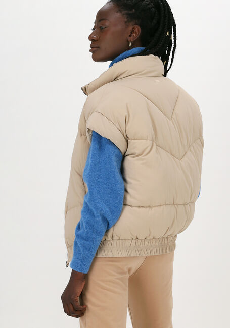 Camelfarbene 10DAYS Bodywarmer RECYCLED PADDED VEST - large