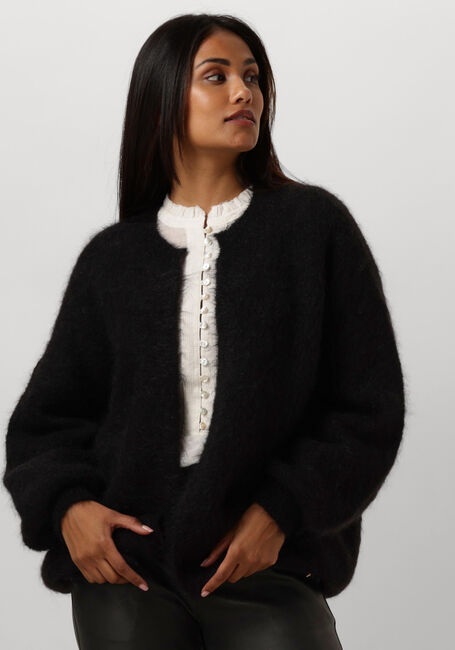 Schwarze DES PETITS HAUTS Strickjacke ALTEA - large