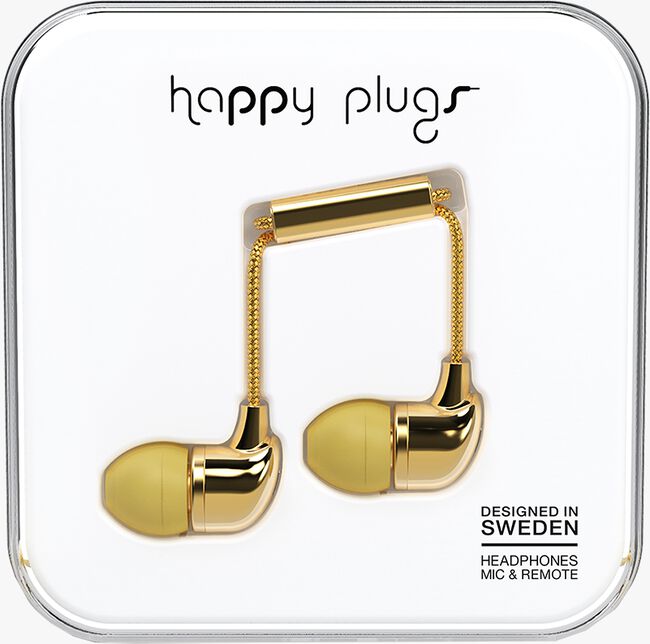 Goldfarbene HAPPY PLUGS Ohrstöpsel IN-EAR - large