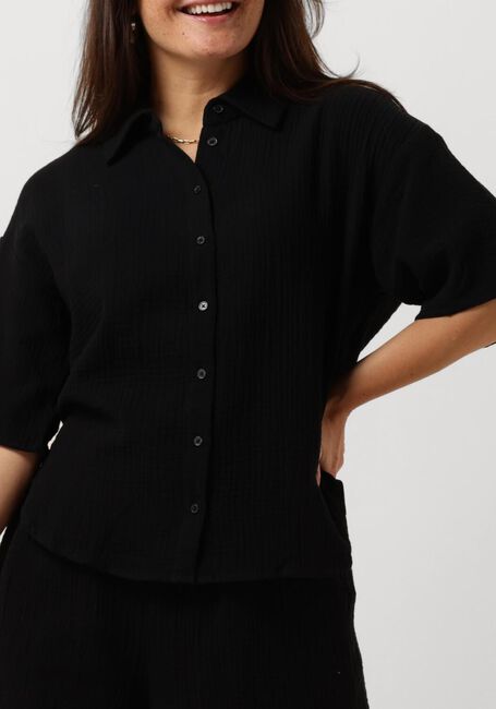 Schwarze OBJECT Blusen OBJCARINA 2/4 SHIRT REP - large