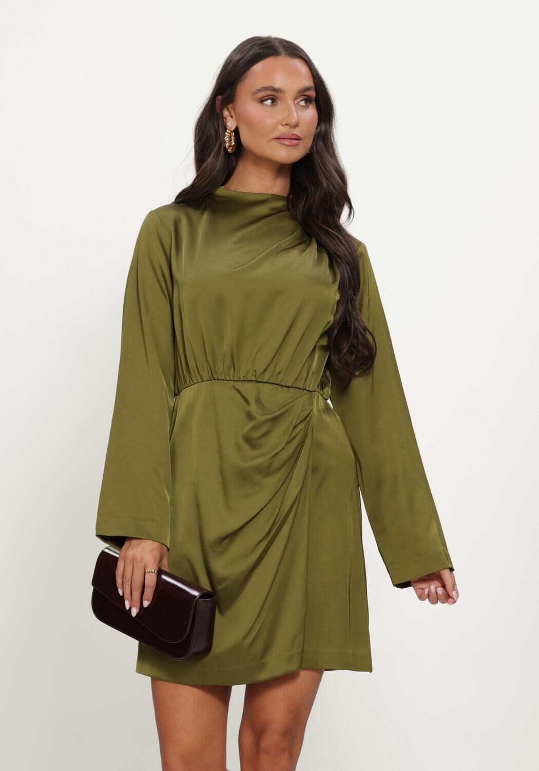 Gr&uuml;ne Y.A.S. Maxikleid YASBISTA LS DRESS