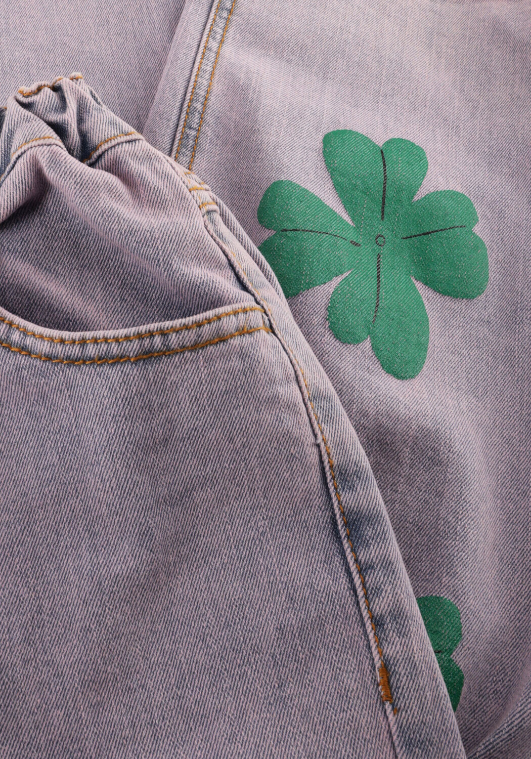 Hellblau Jelly Mallow Wide jeans LUCKY CLOVER DENIM PANTS - large