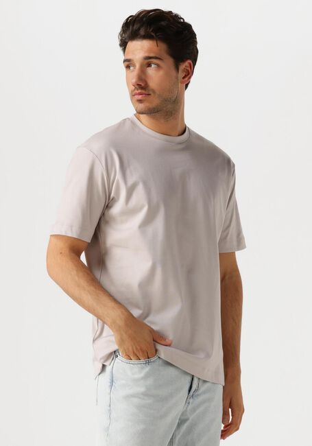 Beige DESOTO LUXURY T-shirt LUXURY TWO PLY T-SHIRT 1/2 - large