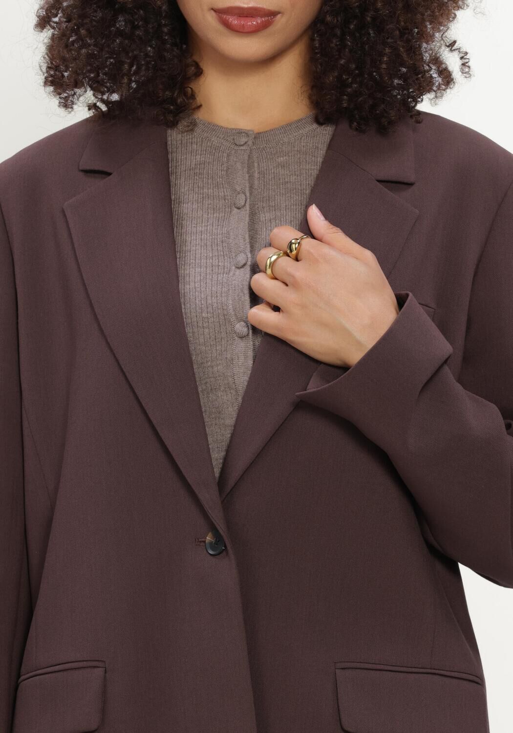 Braune MODSTR&Ouml;M Blazer GALE BLAZER - large