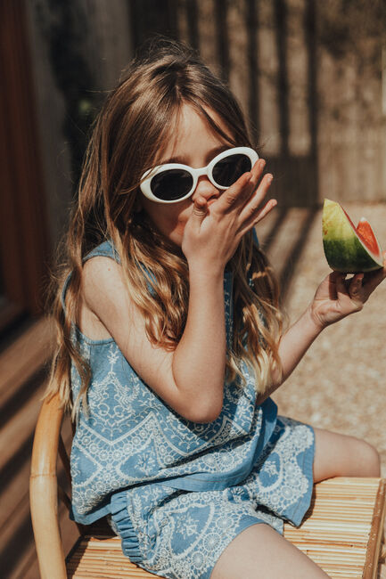 Blaue BAJE STUDIO Top MAIA - large