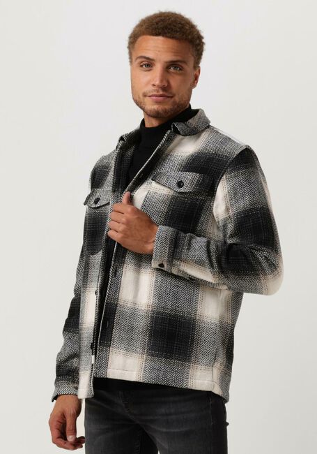 Blaue ANERKJENDT Overshirt AKLION THICK CHECK OVERSHIRT - large