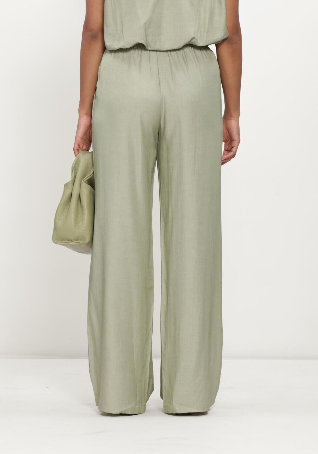 Minze REFINED DEPARTMENT Weite Hose LADIES WOVEN FLOWY WIDE LEG PANTS NOVA - large