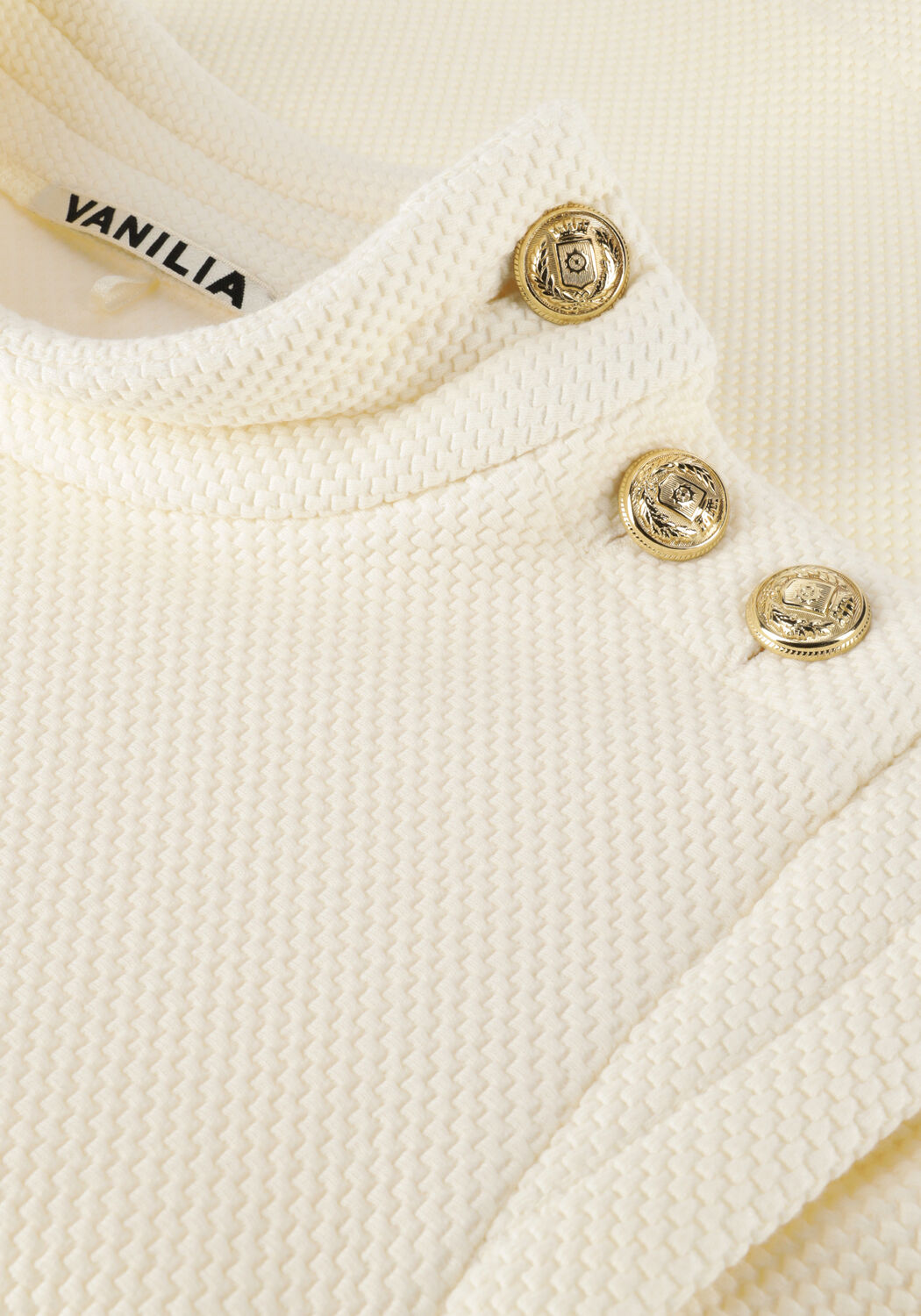 Ecru VANILIA Pullover GOLD POWER STRUC - large