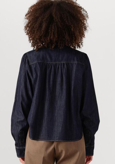 Schwarze SECOND FEMALE Blusen DERA DENIM SHIRT - large