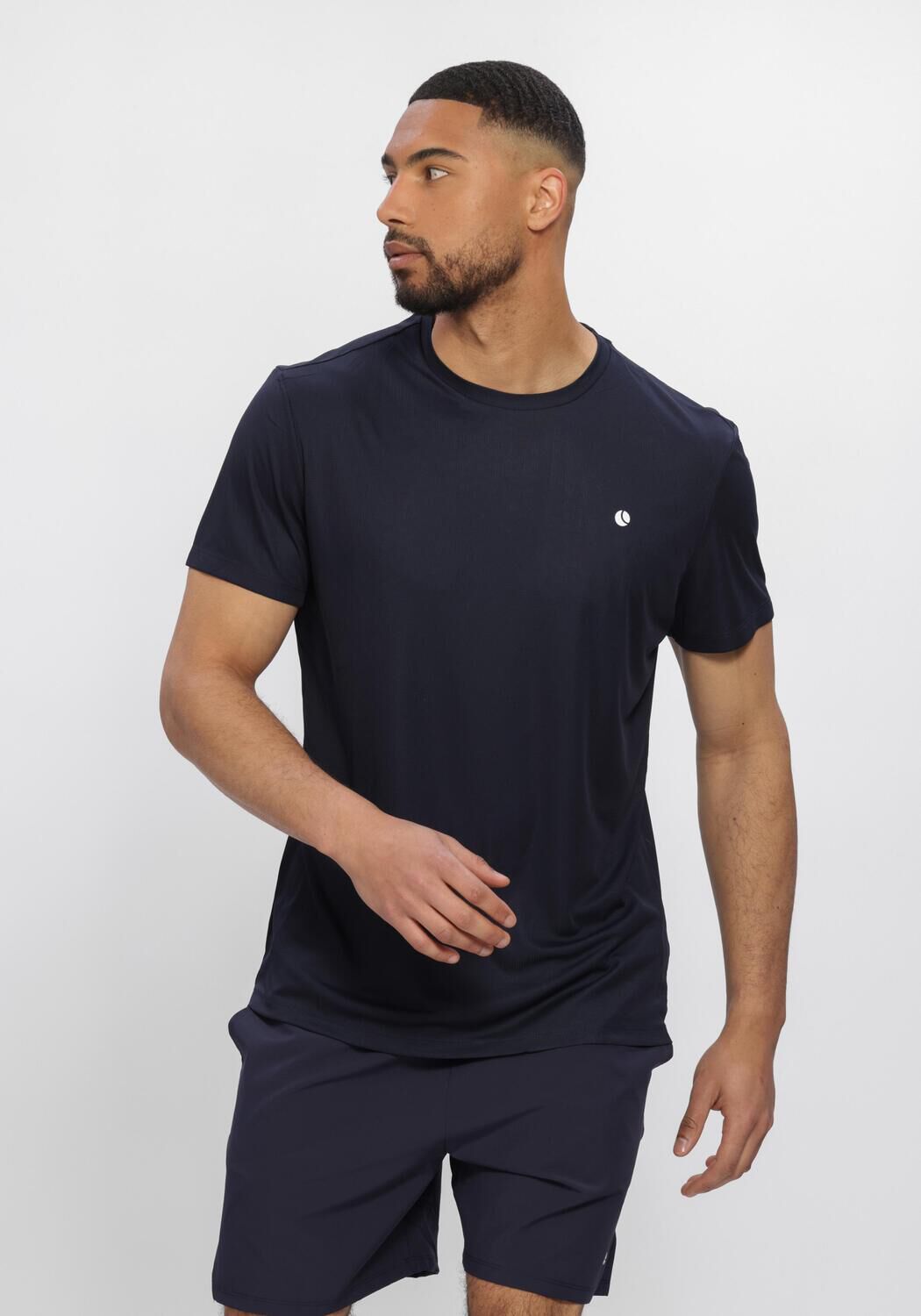 Dunkelblau BJORN BORG Polos & T-Shirts ACE LIGHT T-SHIRT - large