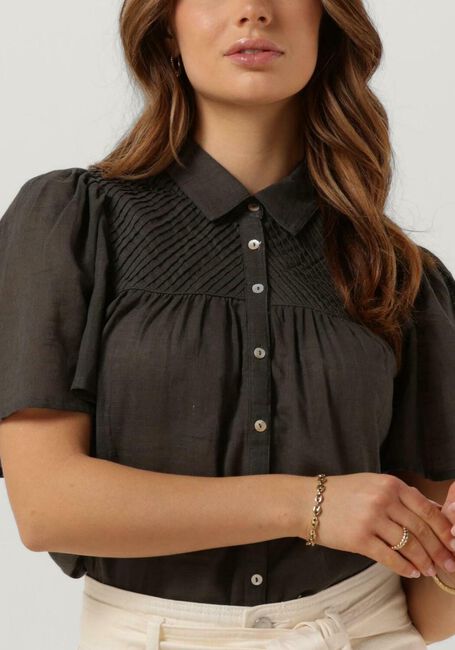 Dunkelgrau RUBY TUESDAY Bluse IMEE COLLAR PINTUCK BLOUSE - large