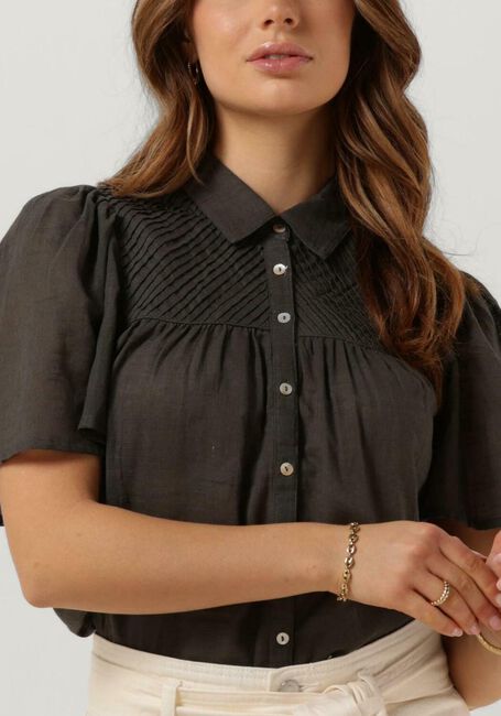 Dunkelgrau RUBY TUESDAY Bluse IMEE COLLAR PINTUCK BLOUSE - large