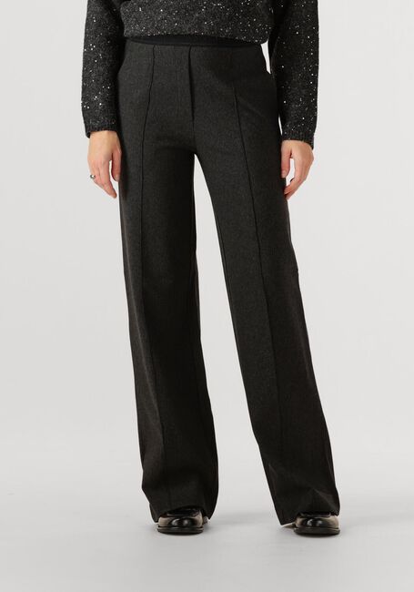 Dunkelgrau JANSEN AMSTERDAM Weite Hose ELLEN BROEK HVM 411 WIDE LEG ELASTIQUE LOGO WAISTBAND - large