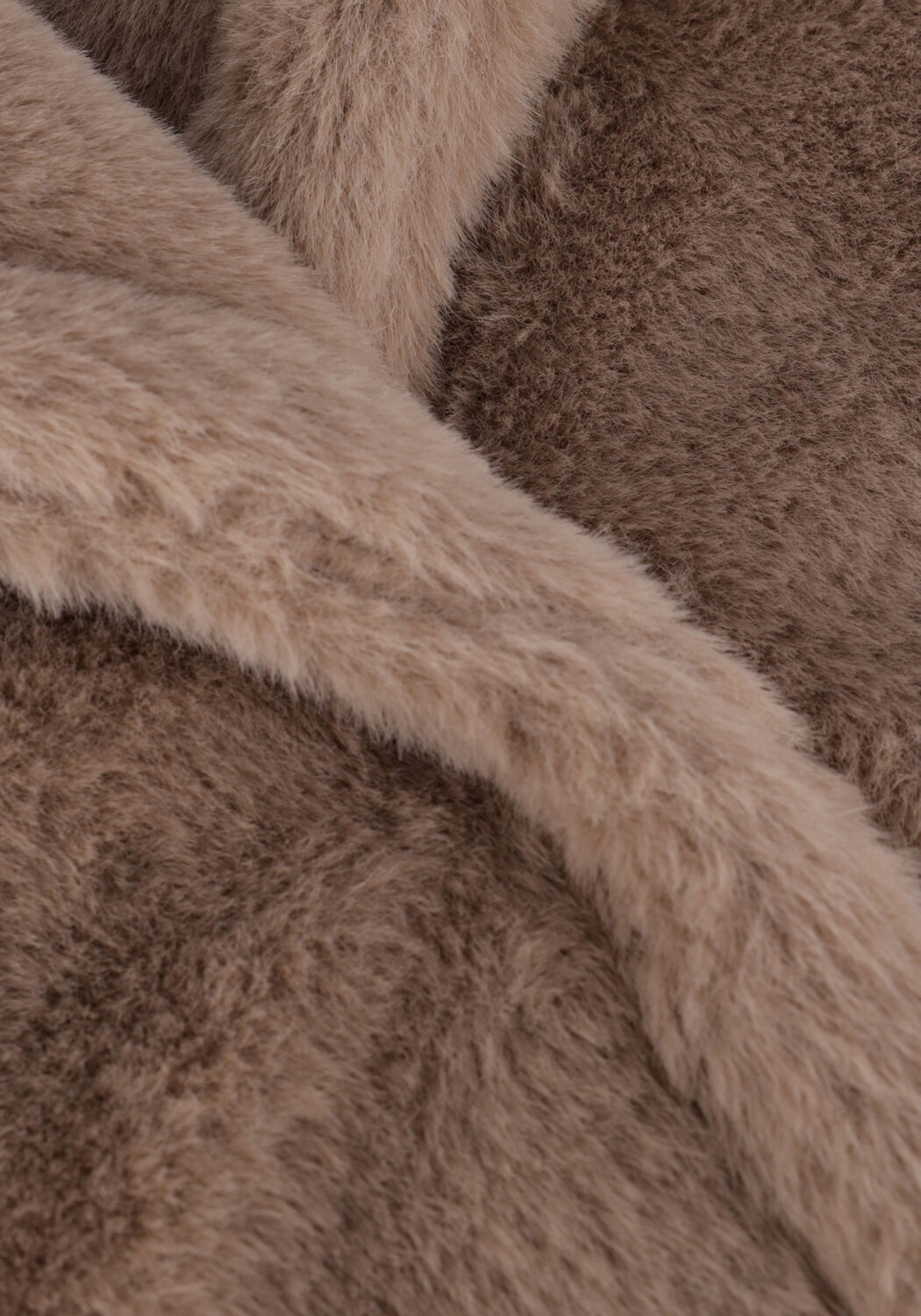 Taupe NOTRE-V Fake-Fur-Jack FUR COAT SHORT - large