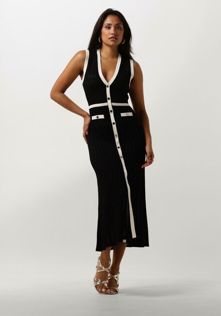 Schwarze LIU JO Midikleid CREPE FANCY LADY DRESS - large