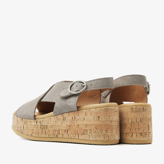 Beige VIA VAI Flache Sandalen SISSEL RAISE - large