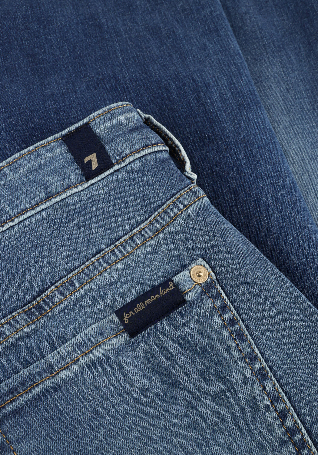 Blaue 7 FOR ALL MANKIND Flared jeans MODERN DOJO TROUSER ROYALTY WITH CARPENTER DETAILS - large