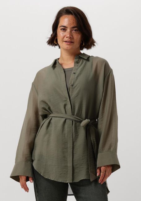 Grüne MSCH COPENHAGEN Blusen MSCHCARCELLA SHIRT - large