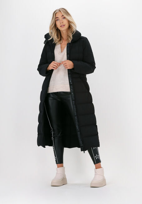 Schwarze BEAUMONT Wattierte Jack BI STRETCH LONG COAT - large