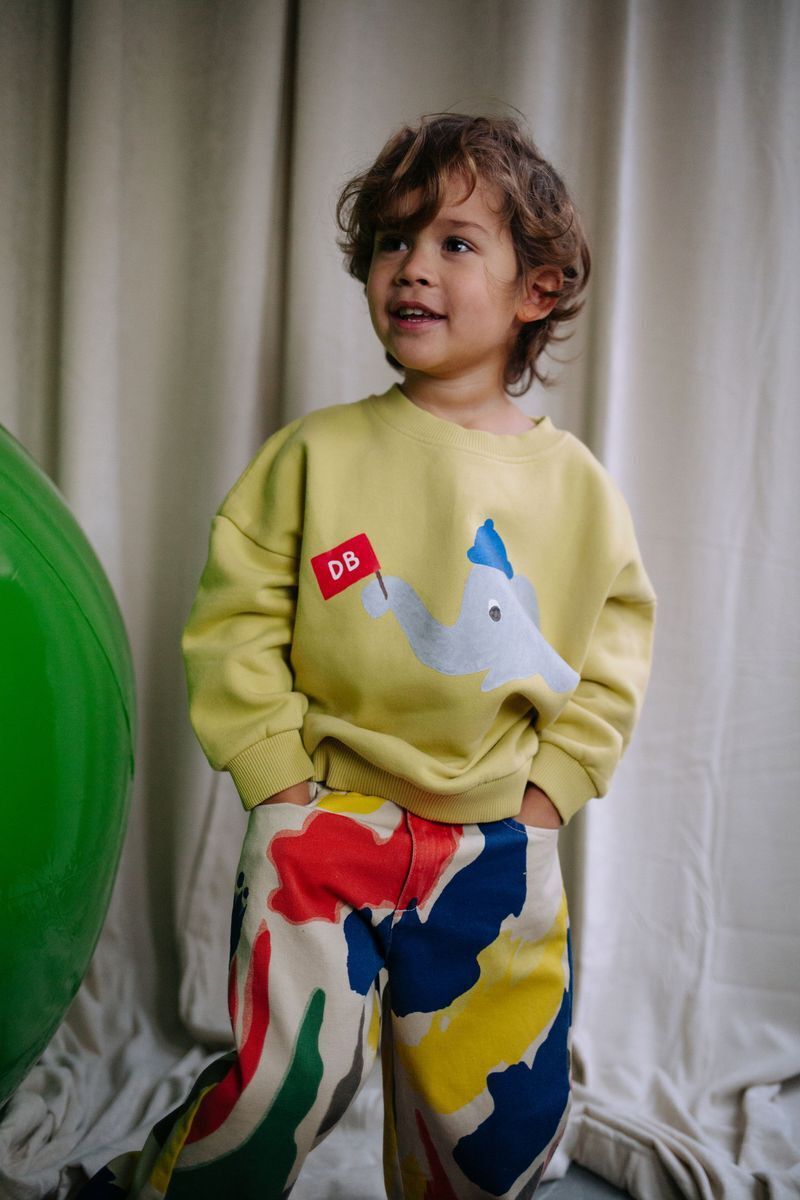 Gelbe DAILY BRAT Pullover ELEPHUNK SWEATER - large