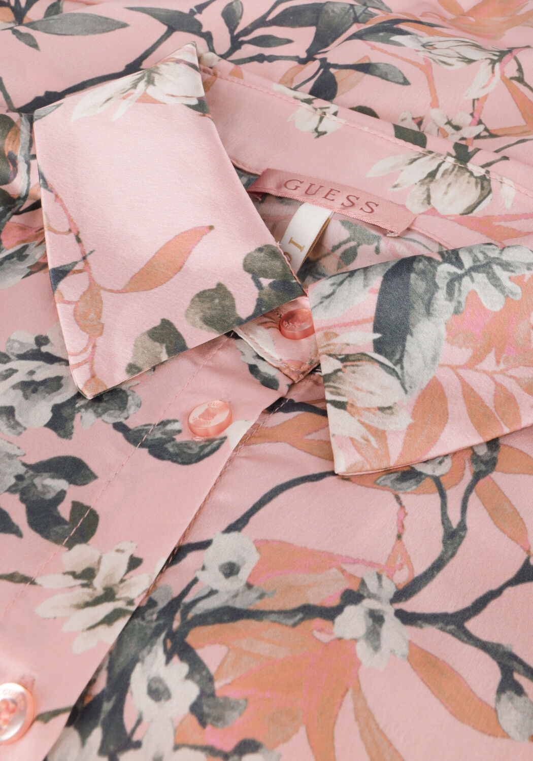 Hell-Pink GUESS Blusen LSBOWED JUN SHIRT - large