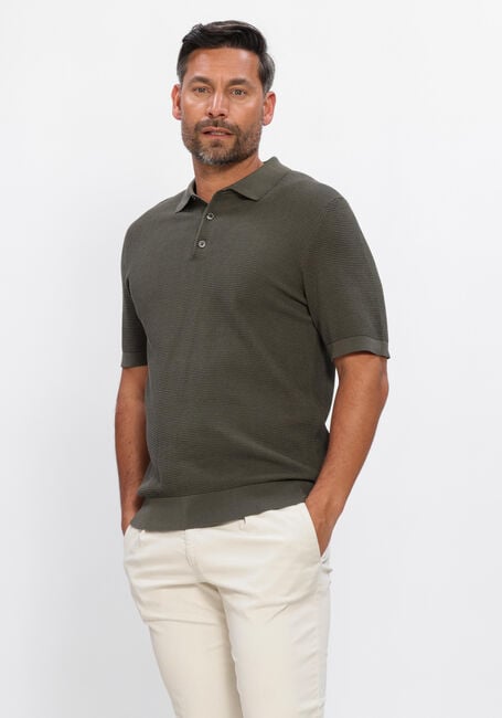 Gr&uuml;ne PROFUOMO Polo-Shirt POLO SS AERO EASE WAFFLE STRUCTURE - large