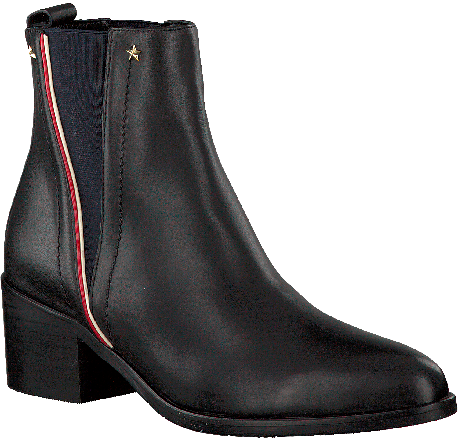 Tommy hilfiger schwarze stiefel clearance