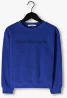 Blaue CALVIN KLEIN Pullover CK EMBROIDERY LOGO SWEATSHIRT - medium