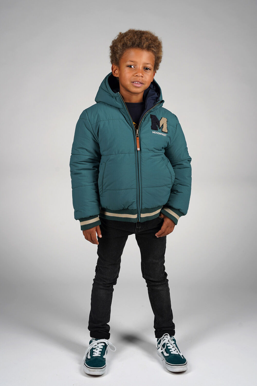 Dunkelgr&uuml;n MOODSTREET Wattierte Jack JAMIE - large